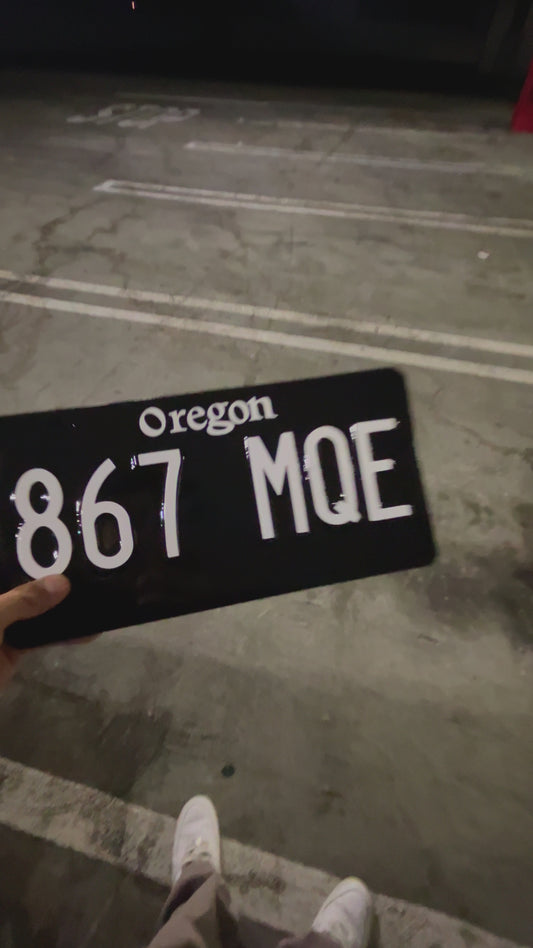 Oregon License Plate Vinyl Wrap Kit